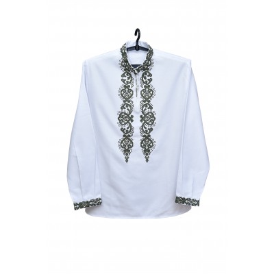 Embroidered shirt "Cossack Swords Khaki"